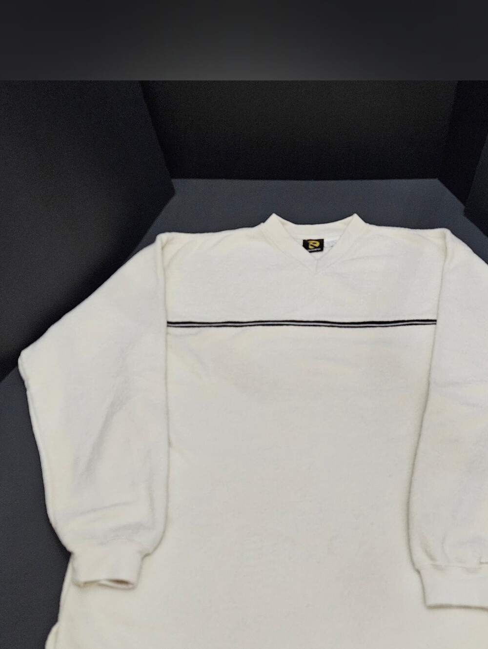 Vintage 90s Redsand Fleece Pullover Sweatshirt Mens Large Cream Surf Skate
